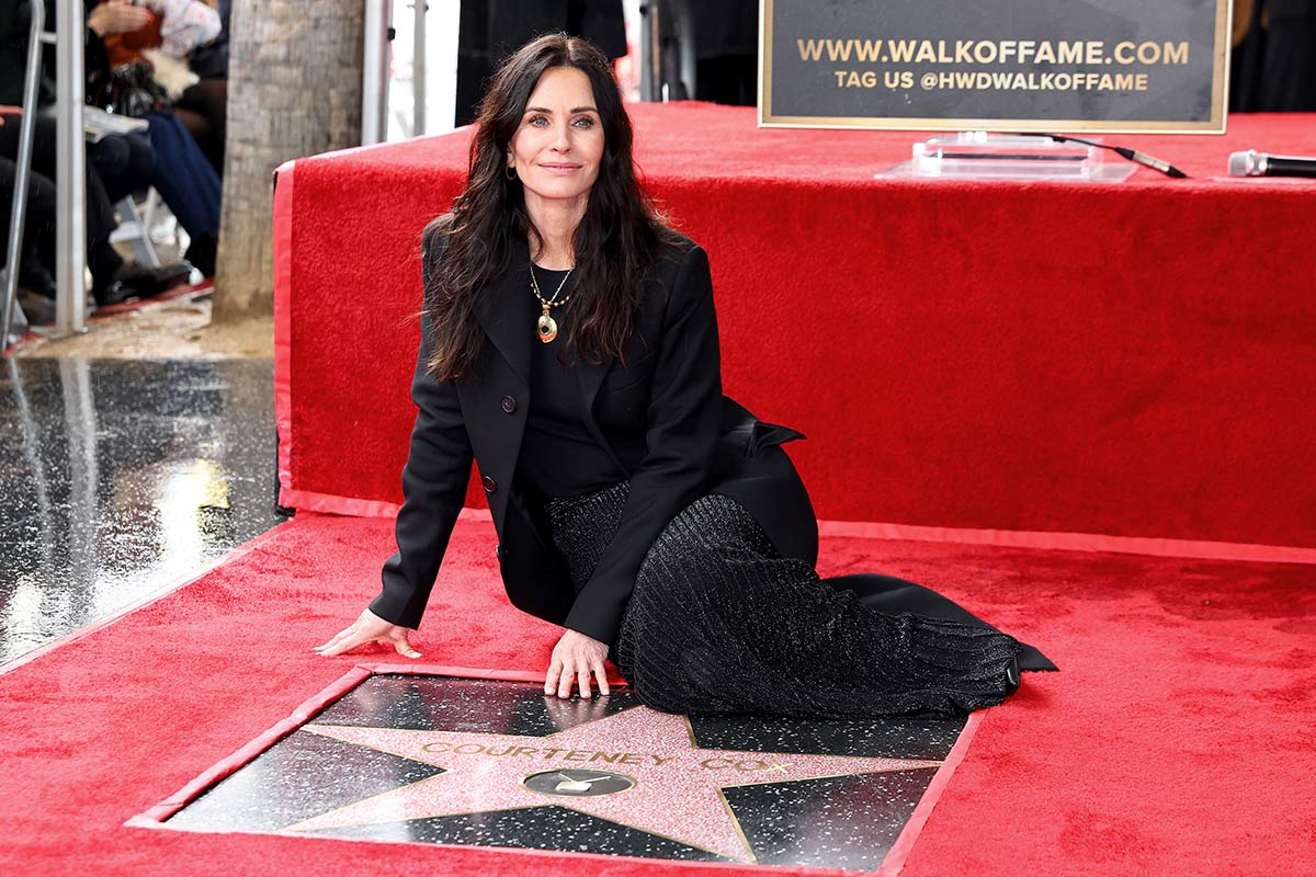 When Courteney Cox walked the Hollywood Walk of Fame