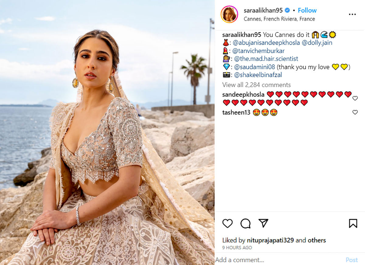 CANNES 2023: Sara’s Lehenga At Cannes. Hit Or Miss?