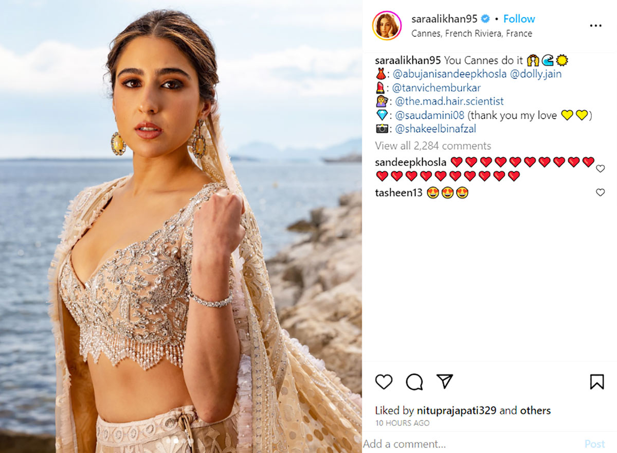 CANNES 2023: Sara's Lehenga At Cannes. Hit Or Miss? -