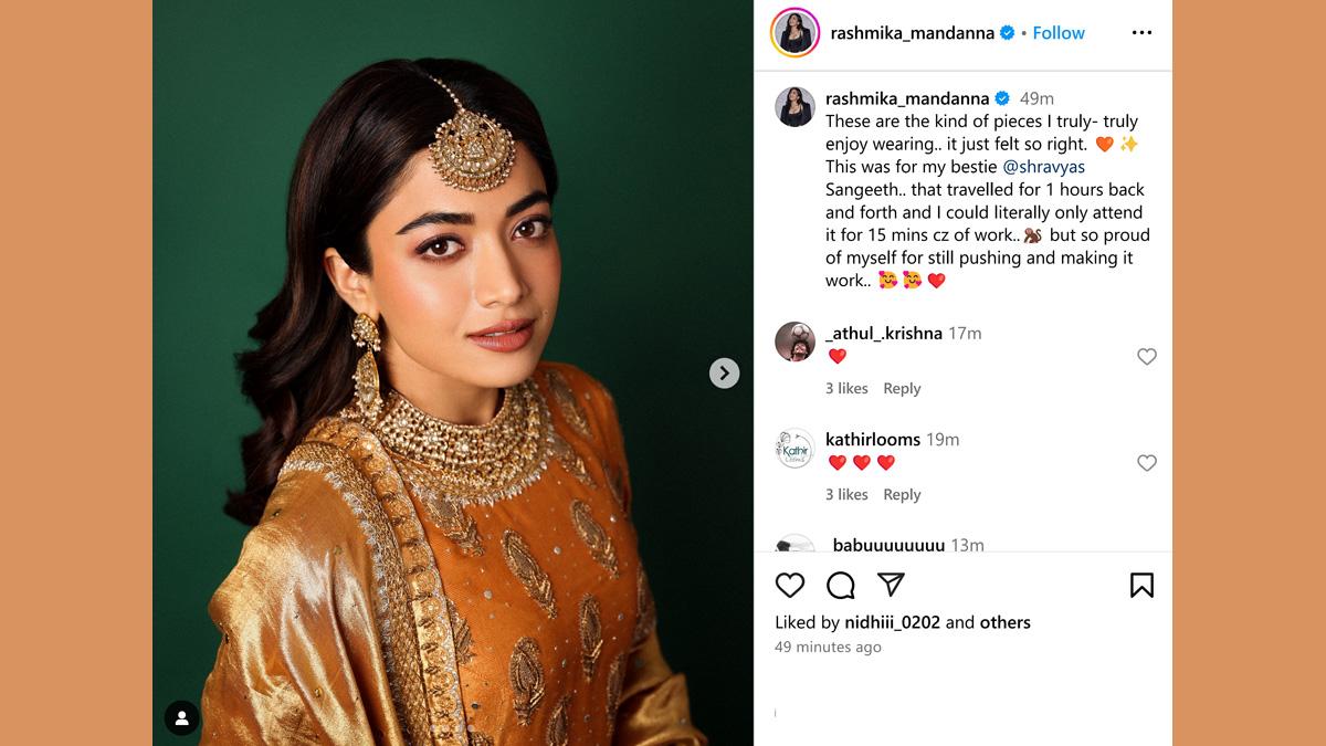 Rashmika Is Wedding-Ready – Rediff.com movies