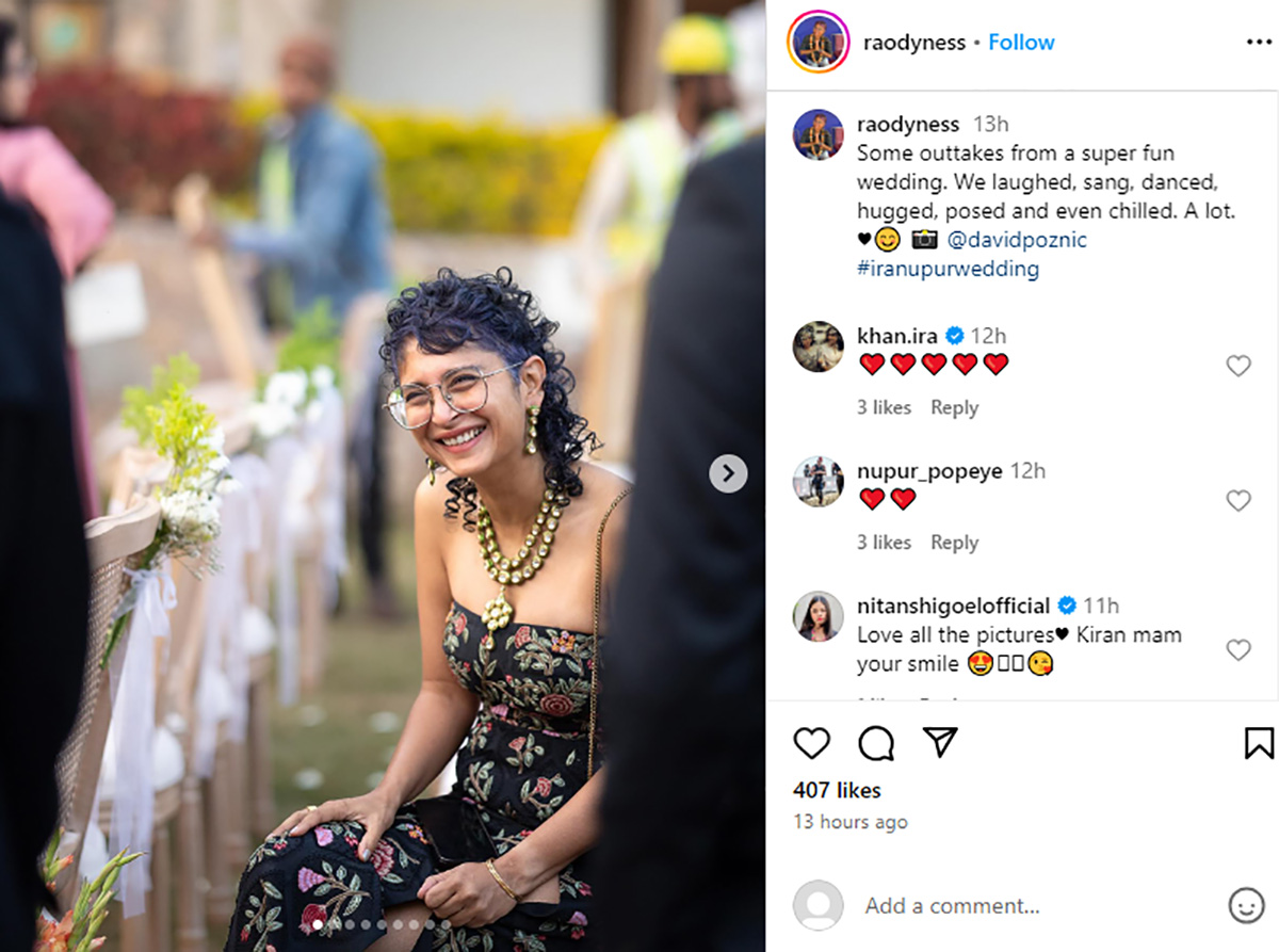 More Fun Moments From Ira-Nupur's Wedding