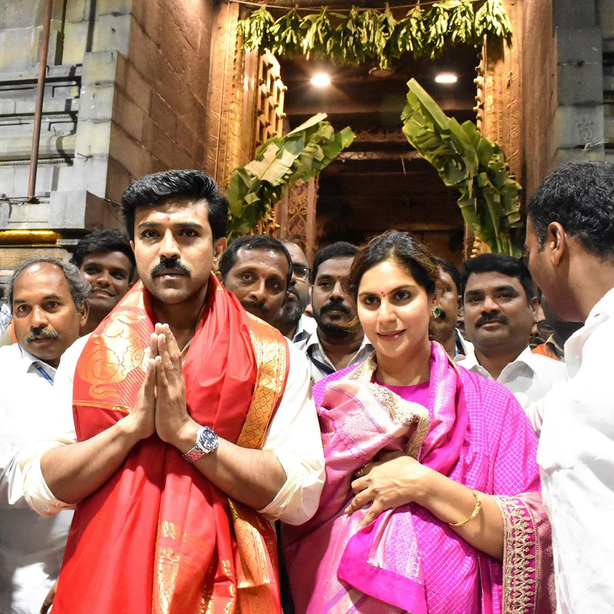 Ram Charan Celebrates Birthday In Tirupati