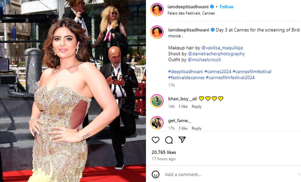 Like Deepti's Gold Look At Cannes?