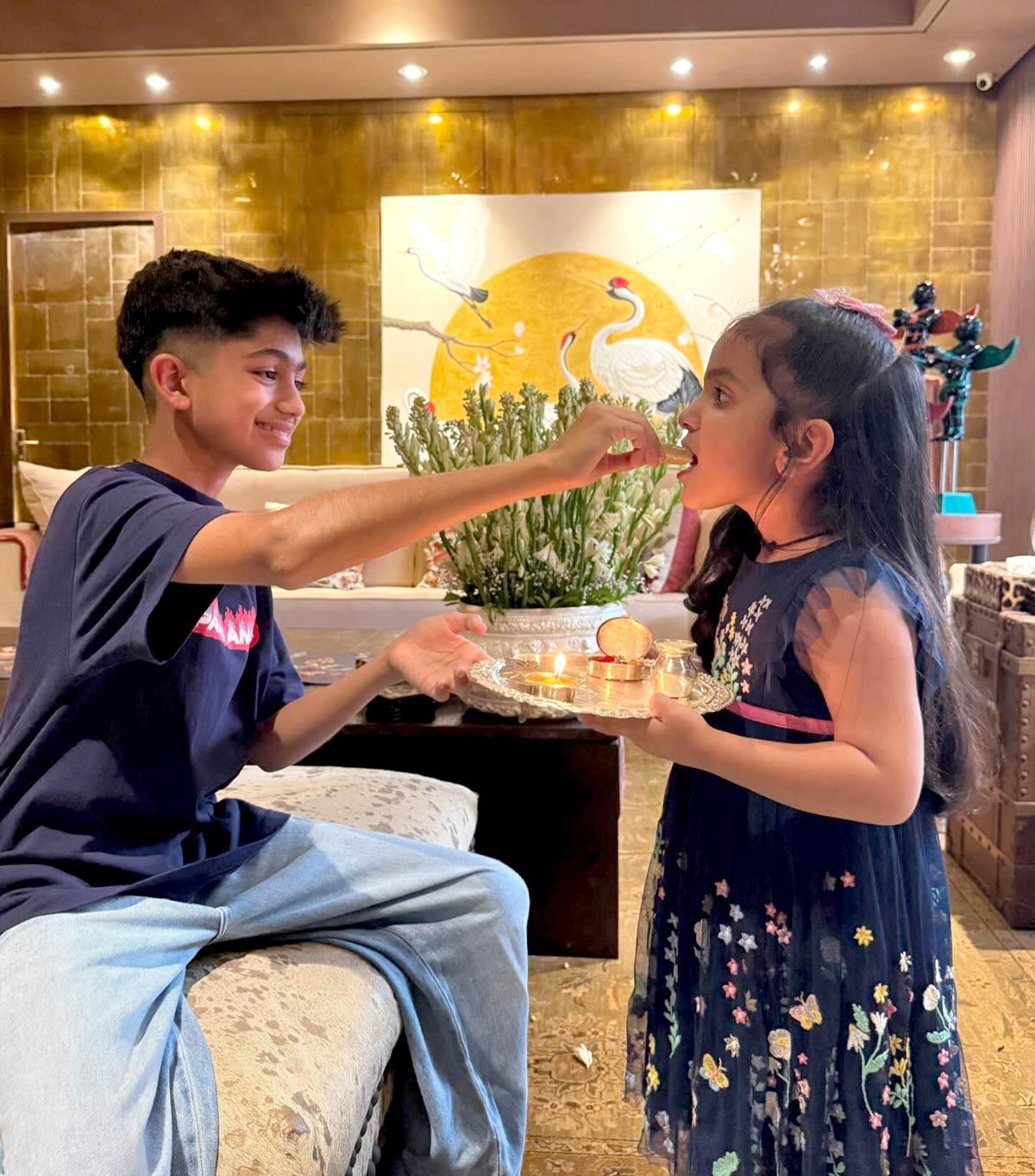 Shilpa Shetty’s Kids Celebrate Bhai Dooj