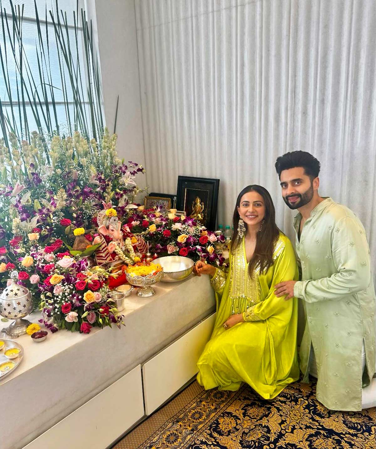 Rakul-Jackky's First Ganpati