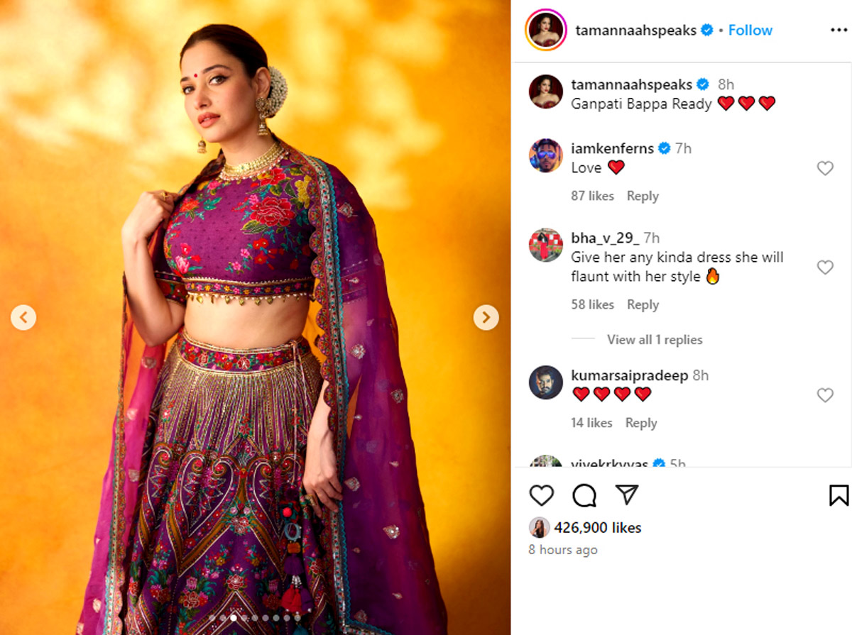 Tamannaah, Kiara Give Us Ganpati Fashion