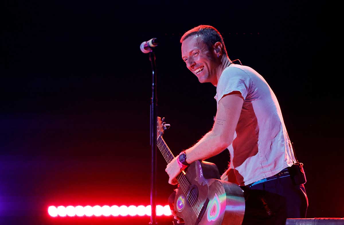 Coldplay's Chris Martin performs at the iHeartRadio Music Festival in Las Vegas, September 21, 2024./Steve Marcus/Reuters