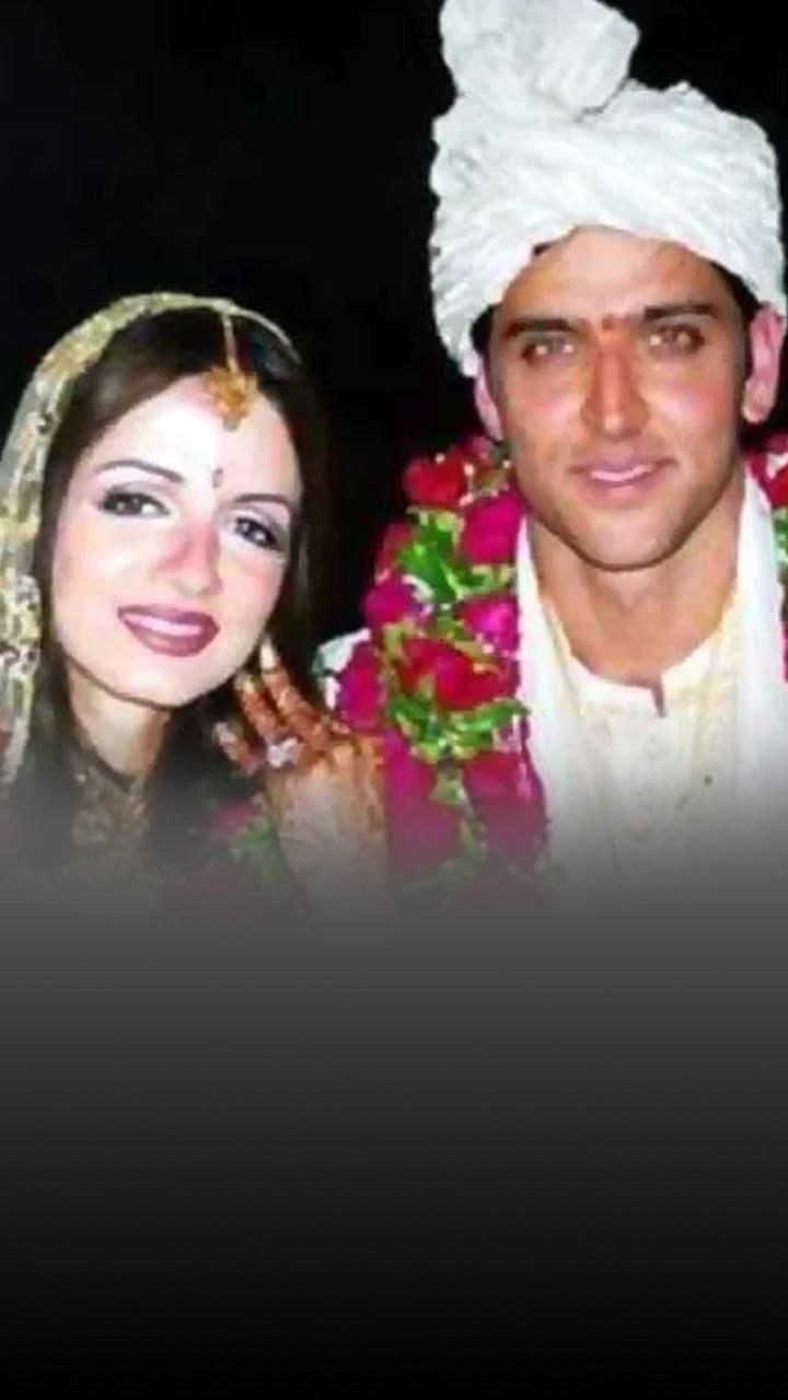 Hrithk Roshan and Sussanne Khan at their wedding.
