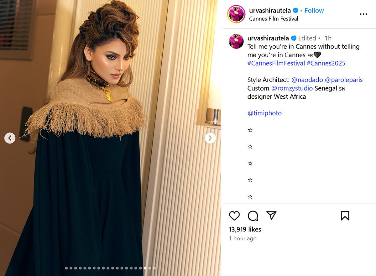 Urvashi Has A Task For You In Cannes