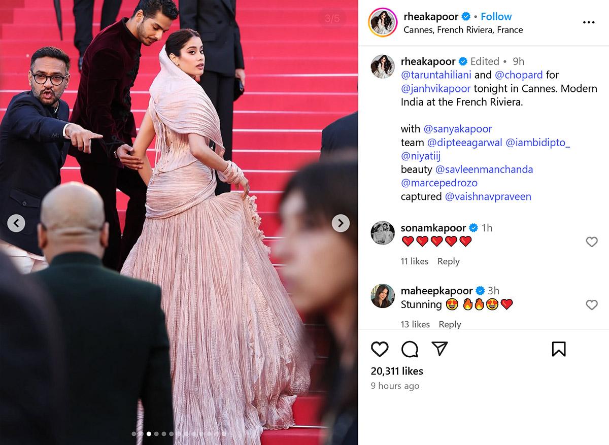 Princess Vibes! Janhvi At Cannes