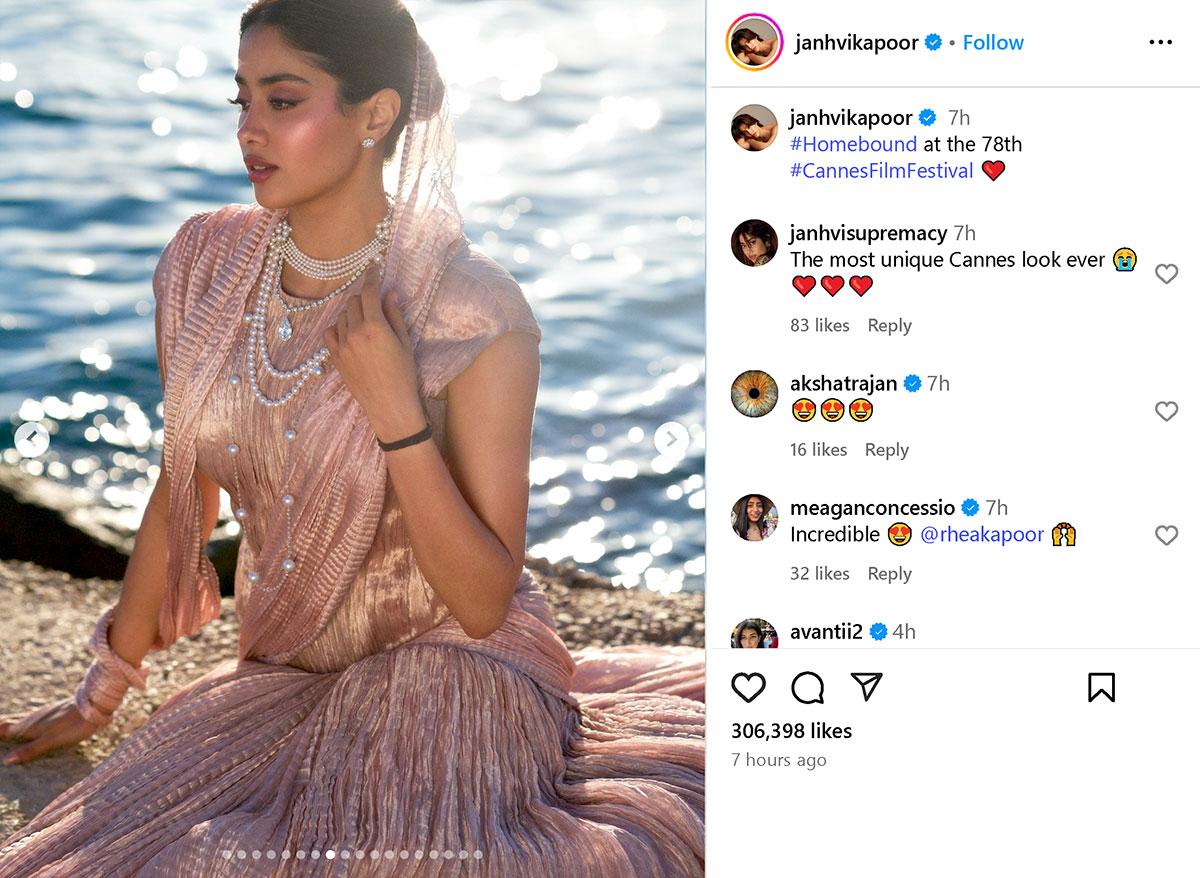 Princess Vibes! Janhvi At Cannes