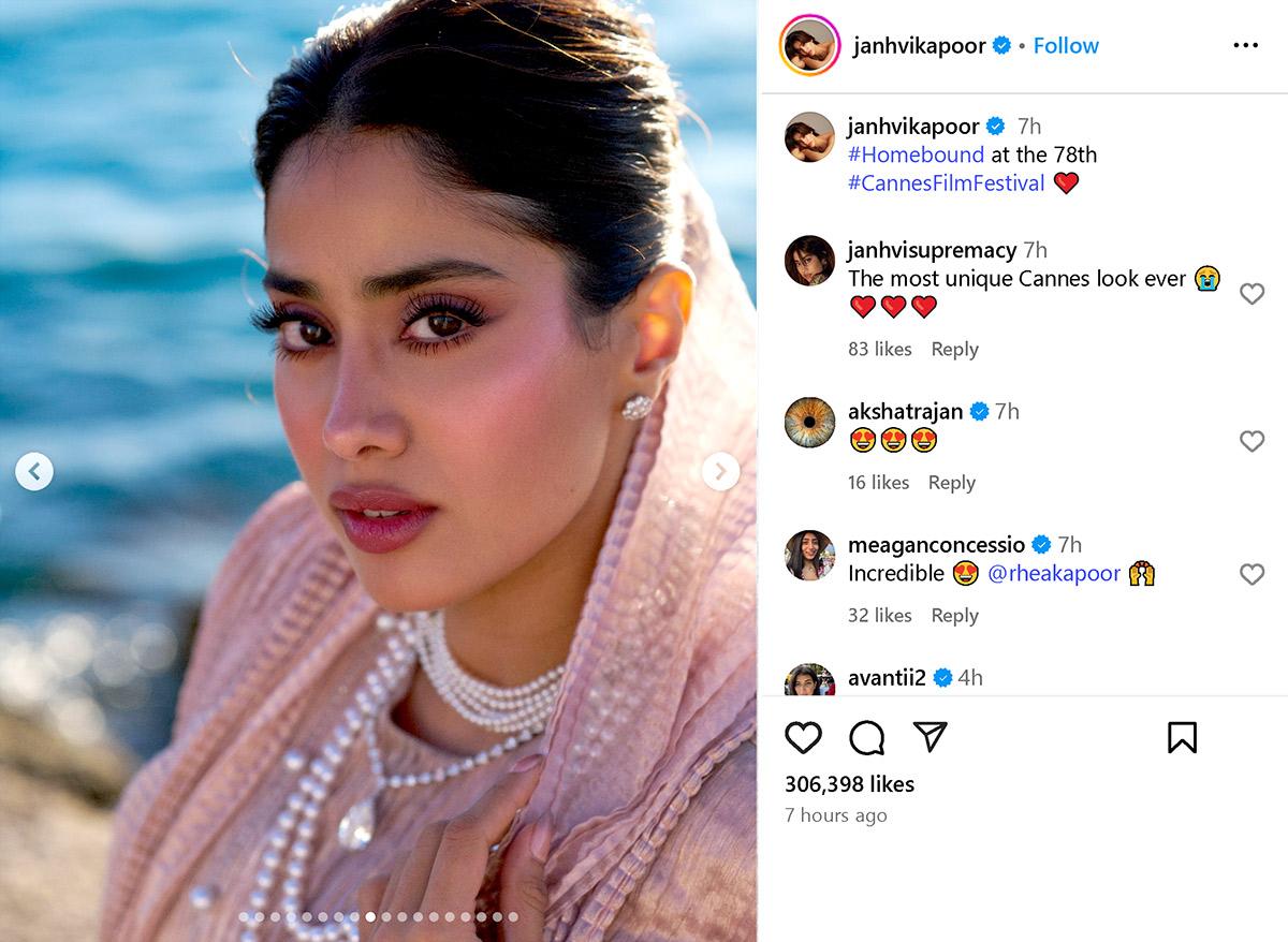 Princess Vibes! Janhvi At Cannes