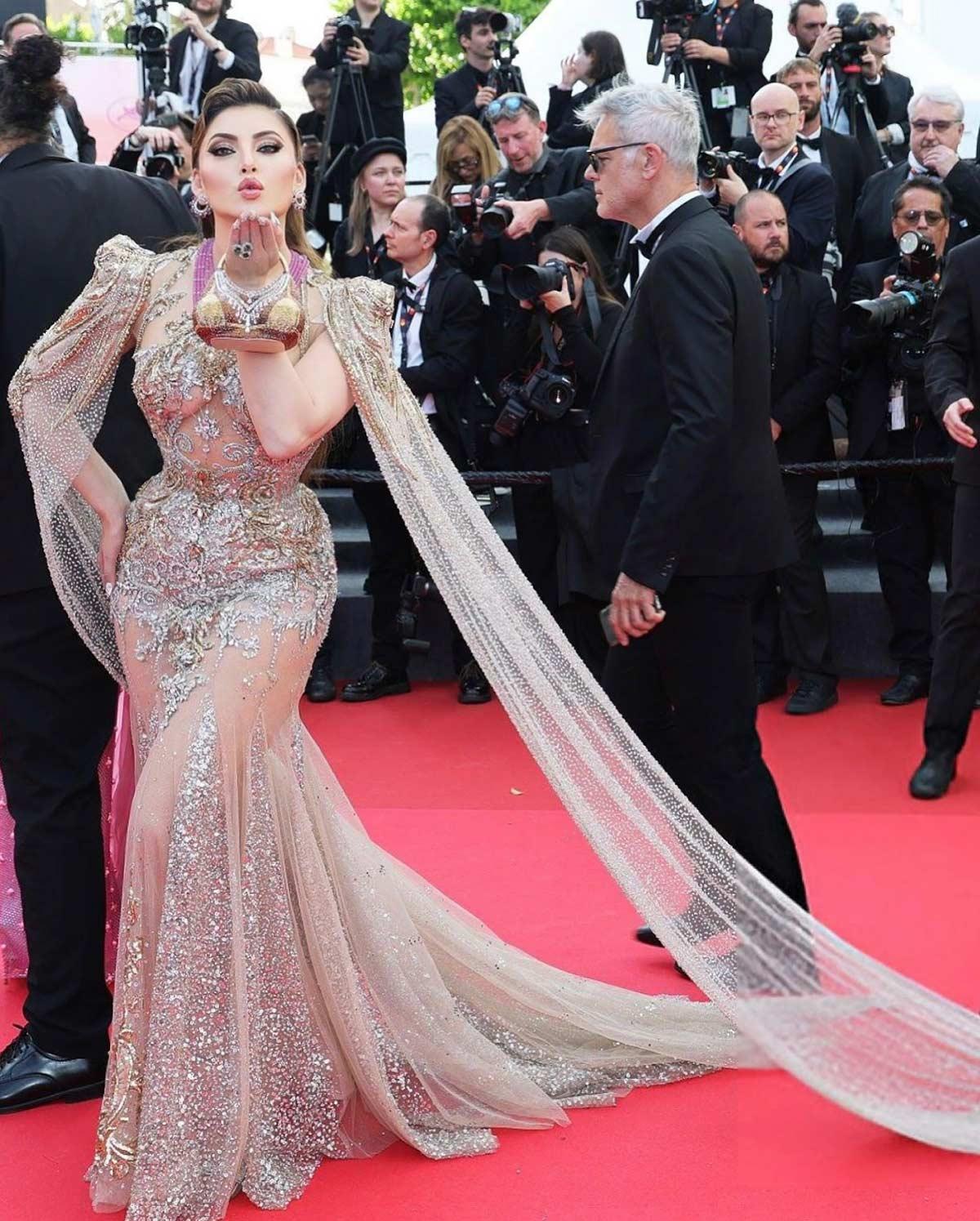 Cannes 2025: Urvashi Flaunts Bikini Shaped Clutch