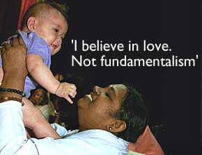 'I believe in love. Not fundamentalism'