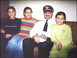 Captain Devi Saran with his family
