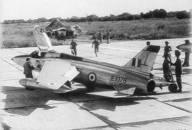 A Gnat being readied for take off