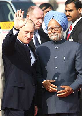 Putin with Dr Singh