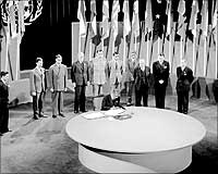 UN Charter being signed in 1945