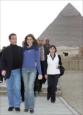 Nicholas Sarkozy  with Carla Bruni