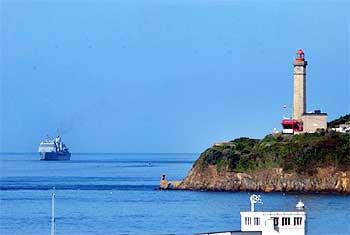 INS Aditya enters the Brest Harbour