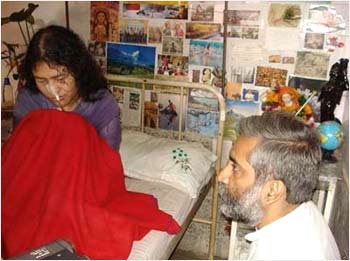 Irom Sharmila with Magsaysay Award winner Sandeep Pandey
