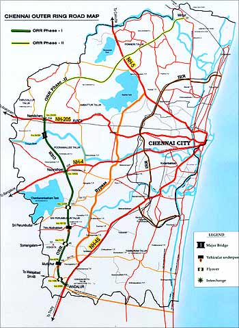 A map of All the projects in Chennai announced in Tamil Nadu budget 2022 :  r/Chennai