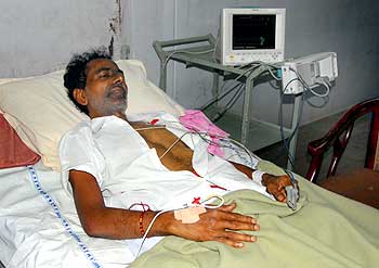 TRS chief K Chandrasekhar Rao on a fast unto death in Hyderabad