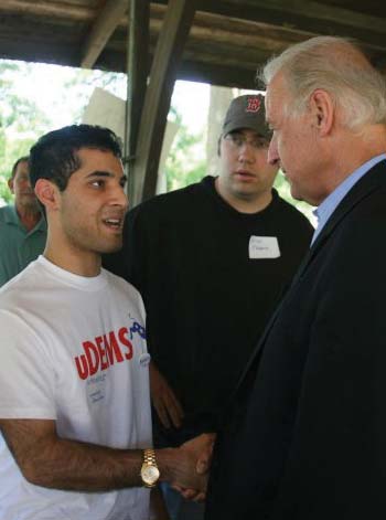 Atul Nakhasi with Vice President-elect Joe Biden