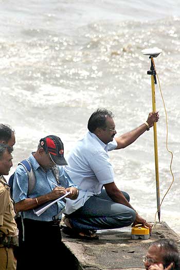 Many turned up to witness the high tide