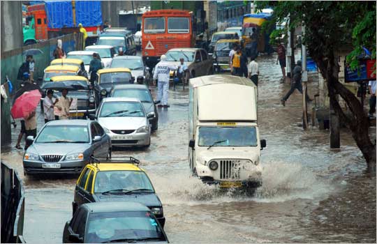 Monsoon also means, water-logging and spending ours in traffic jams!