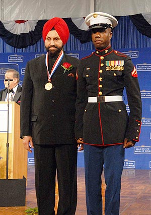 Sant Singh Chatwal at the award ceremony