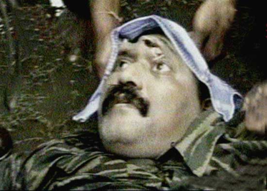 Photograph of the slain LTTE chief, released by the Sri Lankan army