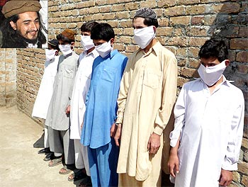 Teenaged boys being trained to become suicide bombers by the Taliban and (inset) Hakimullah Mehsud