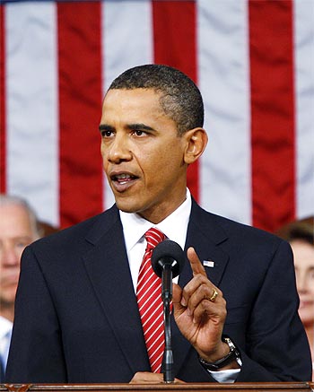 US President Barack Obama delivers a speech in Washington