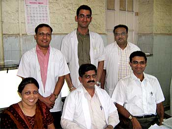 Some of the many doctors at the JJ Hospital, who were on duty during the terror attacks.