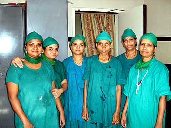 Some of the nurses at the JJ Hospital who were on duty during the attacks.