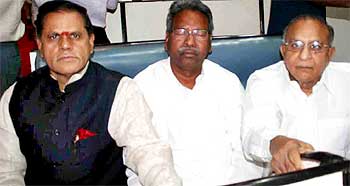 Urban Development Minister Jaipal Reddy with Member of Parliament Subiramy Reddy