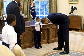 US President Barack Obama at the Oval Office of the White House
