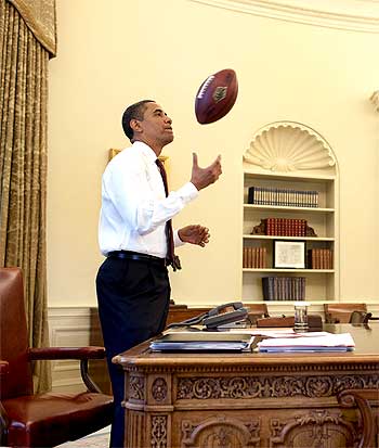 President Barack Obama at the Oval Office