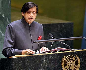 Tharoor addresses the UNGA