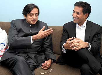 Tharoor with Dr Sanjay Gupta
