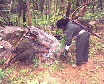 Another file picture from a Naxal den