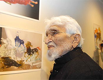 When MF Husain celebrated his birthday in exile