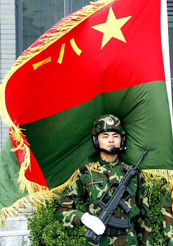 A member of the People's Liberation Army