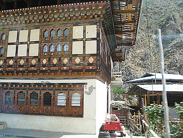 A traditional Bhutanese home