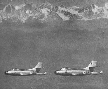 This photograph of two Toofani fighters appeared in the 1957 Air Force Day brochure
