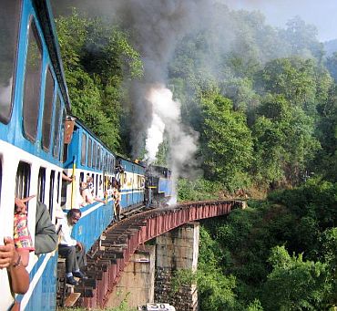 Nilgiri Mountain Railway between Mettupalayam and Ooty