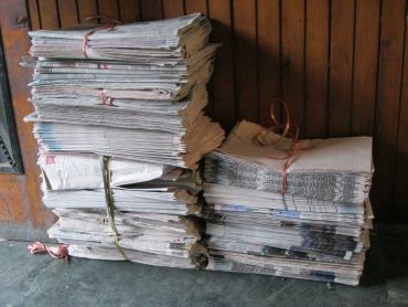 The undelivered stacks of papers outside Hilal Ahmad Khan's agency
