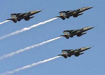 IAF's Jaguar jets in formation
