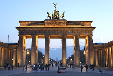 The Brandenburg Gate at Pariser Platz square in Berlin